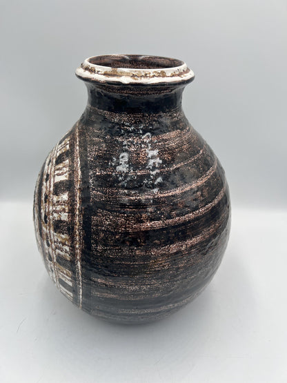 Mid Century Modern Aldo Londi Bitossi Pottery Morocco Vase for Rosenthal Netter
