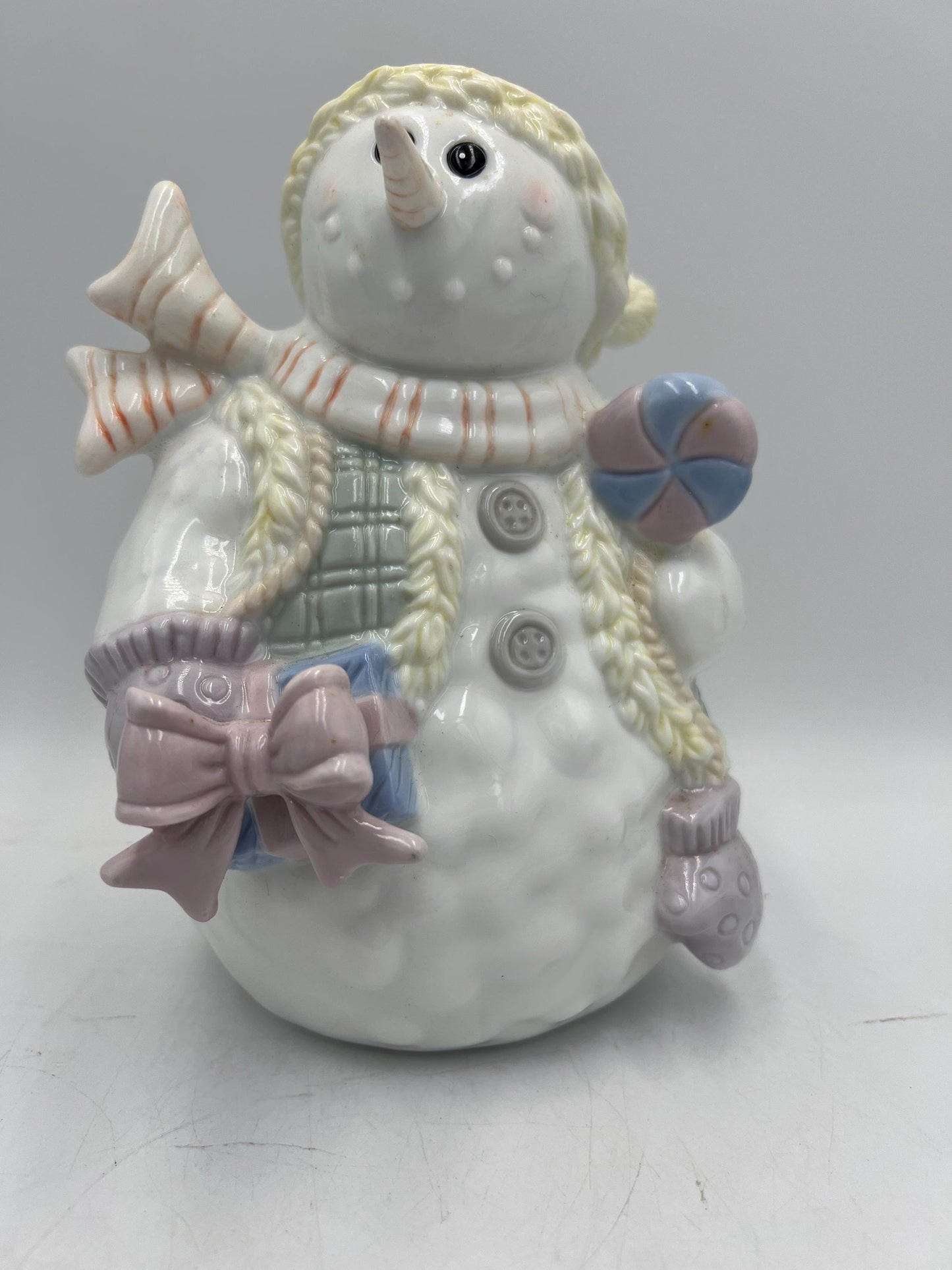 Christmas Decorations: Snowman Table Piece or Candy Dish