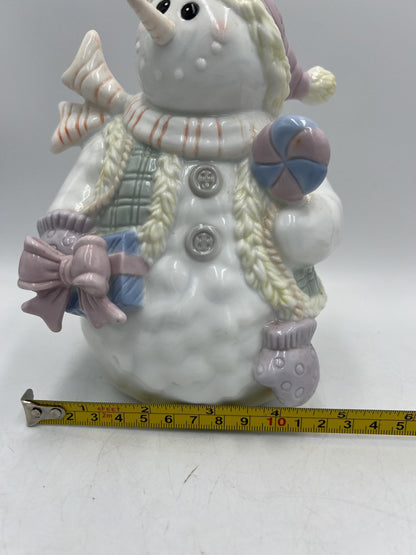 Christmas Decorations: Snowman Table Piece or Candy Dish