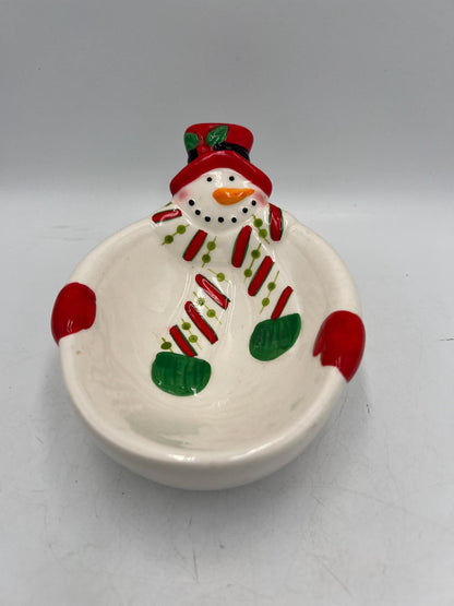Christmas Decorations: Snowman Table Piece or Candy Dish