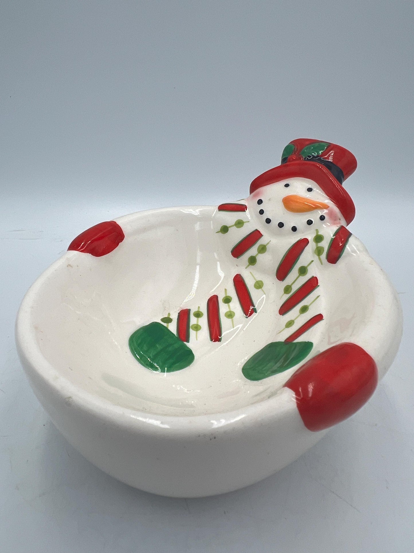 Christmas Decorations: Snowman Table Piece or Candy Dish