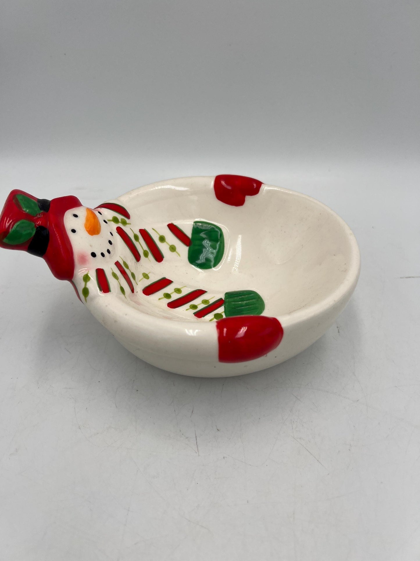 Christmas Decorations: Snowman Table Piece or Candy Dish