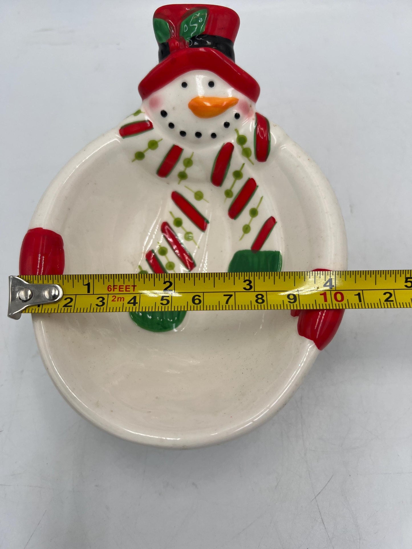 Christmas Decorations: Snowman Table Piece or Candy Dish