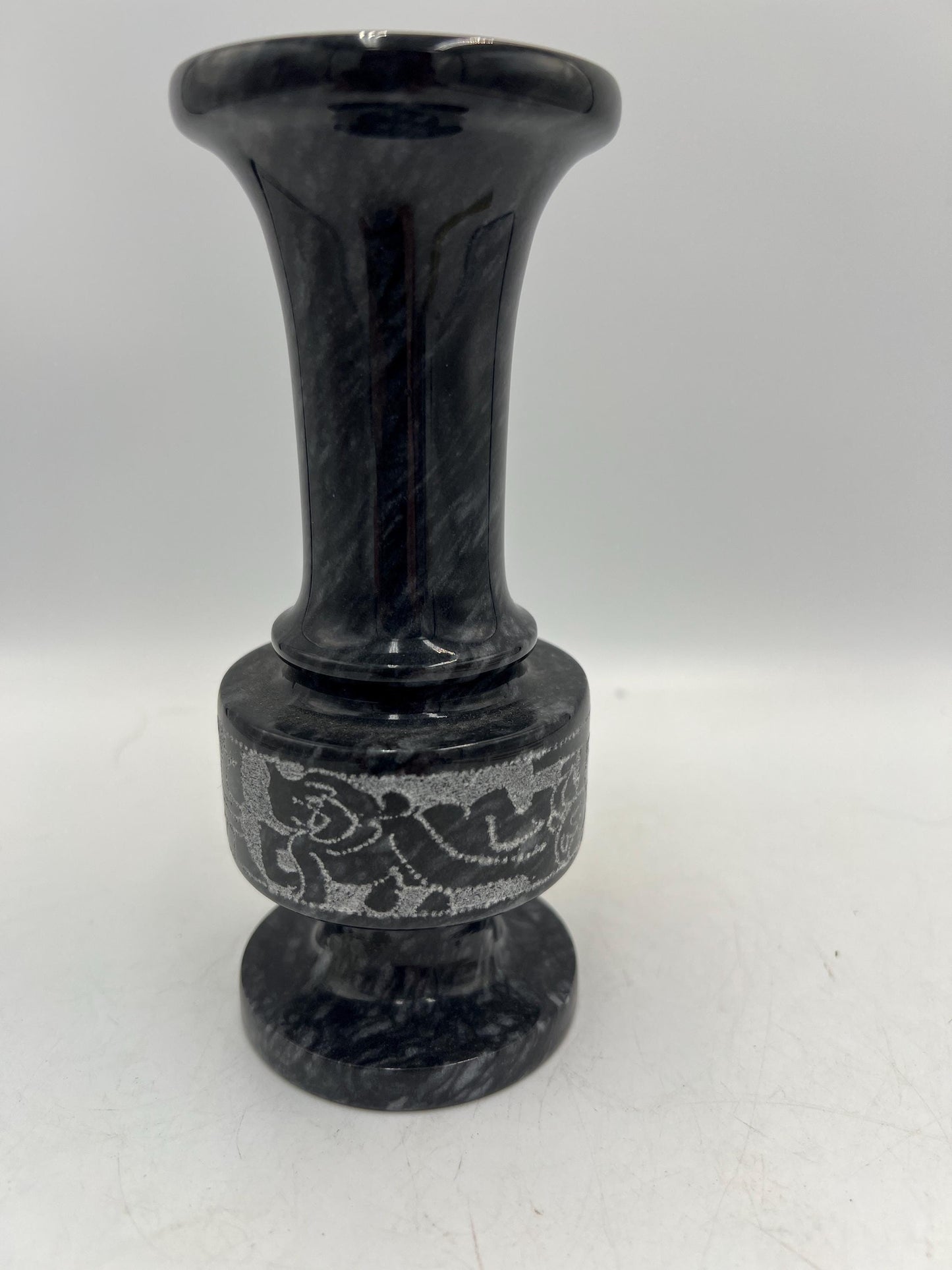Heavy stone Candlestick Holder Art Pottery