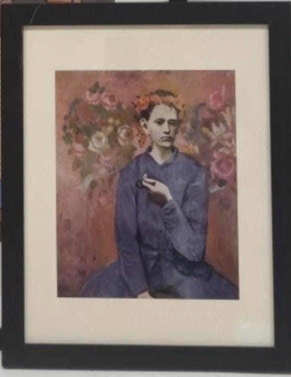 Picasso Garcon a la Pipe Print, Rose Period (Framed Wall Art)