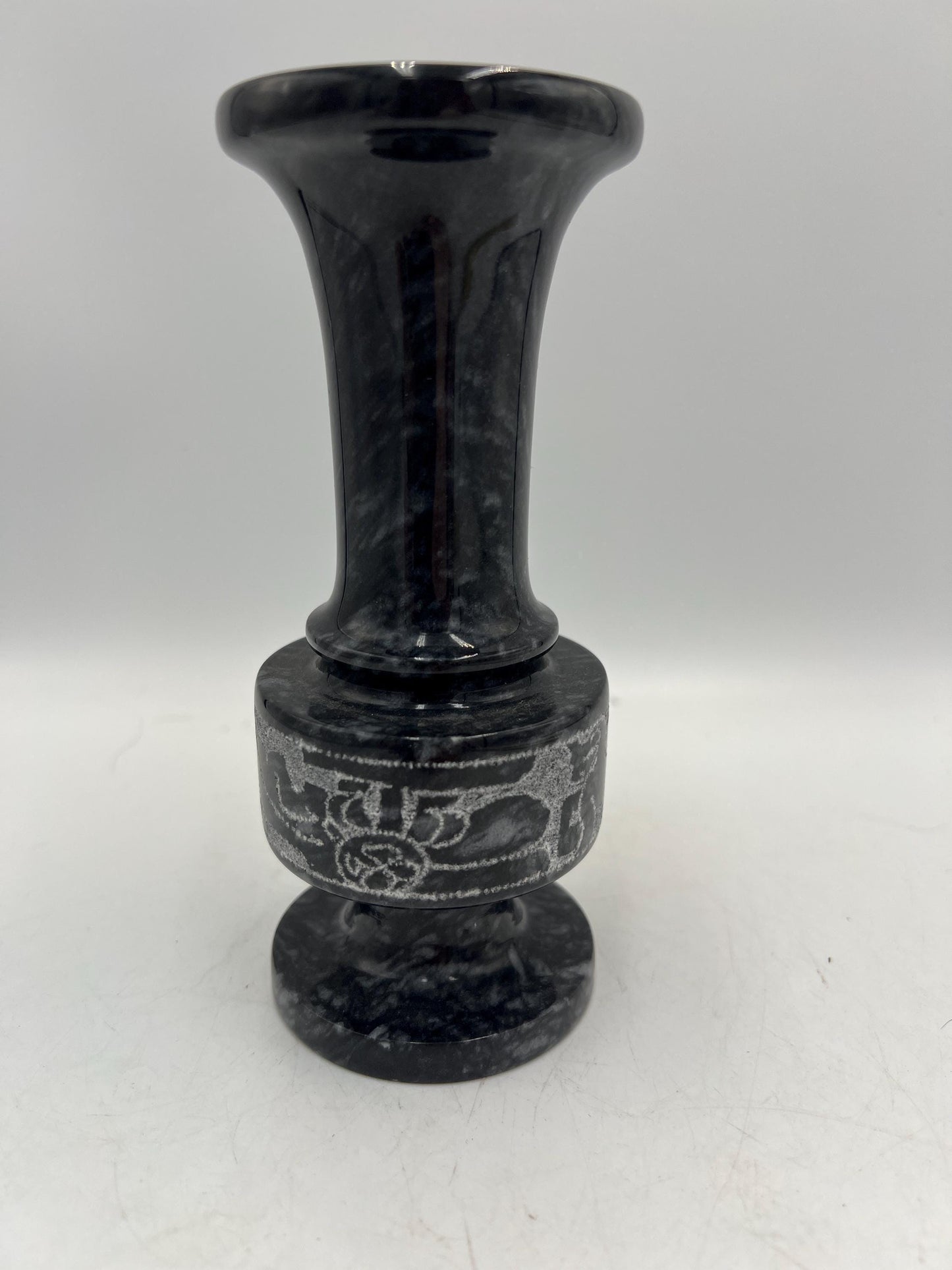 Heavy stone Candlestick Holder Art Pottery