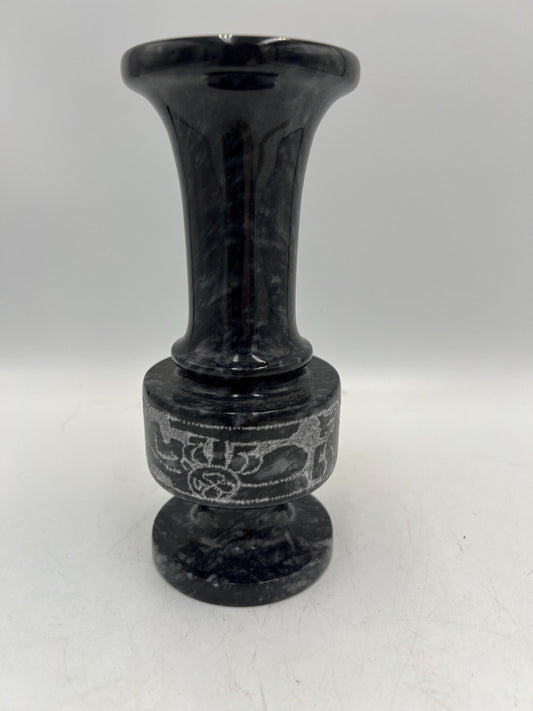 Heavy stone Candlestick Holder Art Pottery