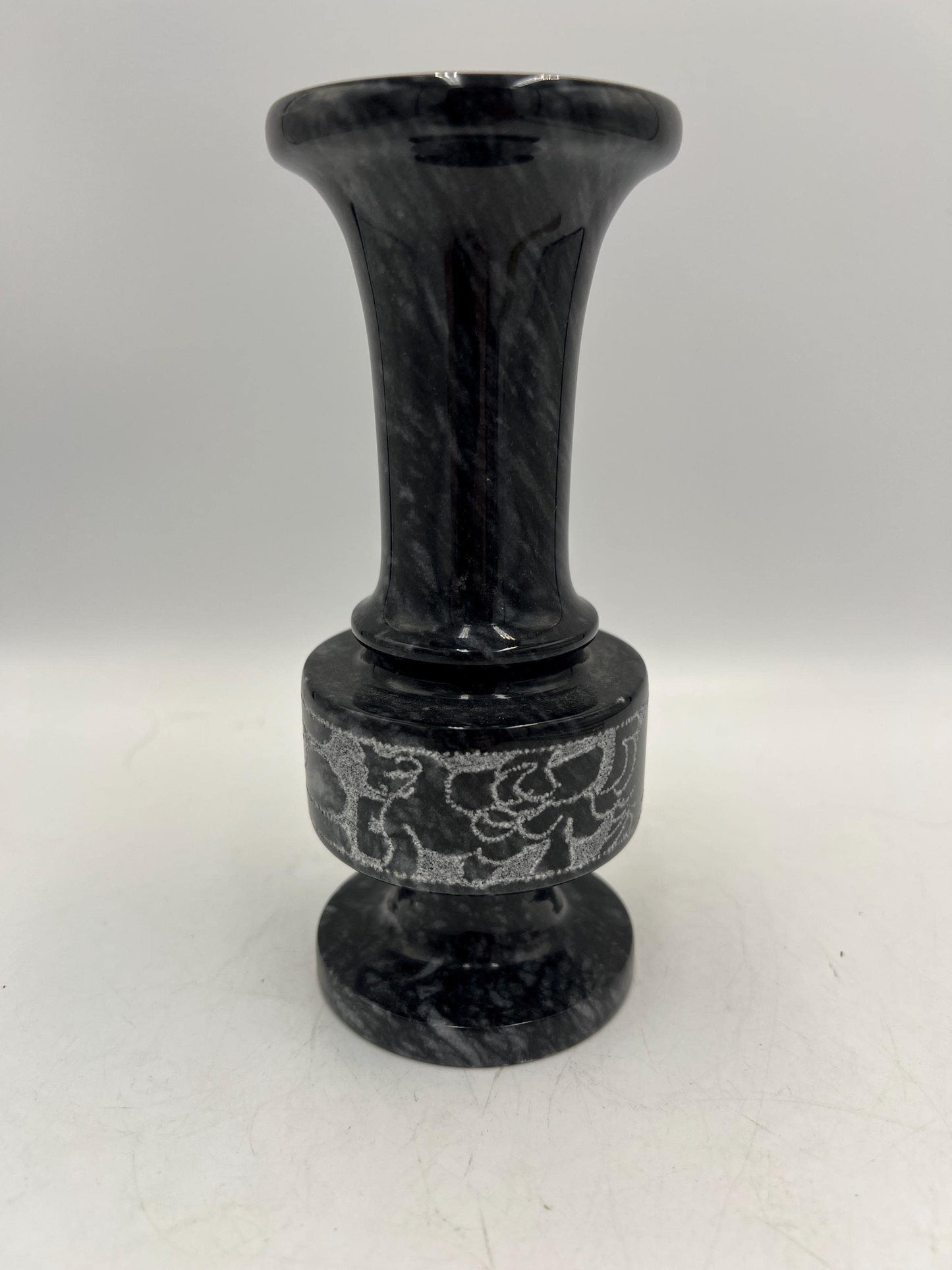 Heavy stone Candlestick Holder Art Pottery