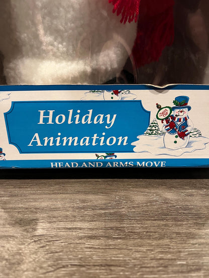 Snowman Christmas Décor: Santa's Best Animated Trio