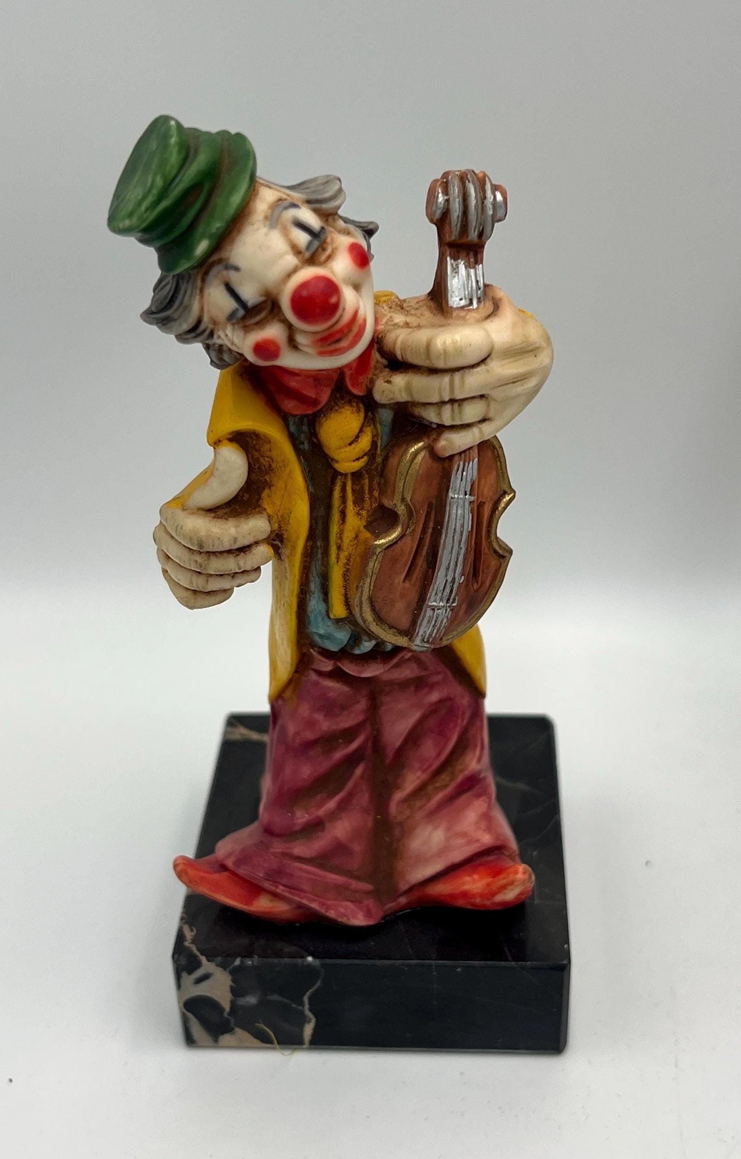 Fontanini Vintage Clown Figurines - Hobo, Umbrella, Blue Shoes