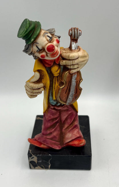 Fontanini Vintage Clown Figurines - Hobo, Umbrella, Blue Shoes