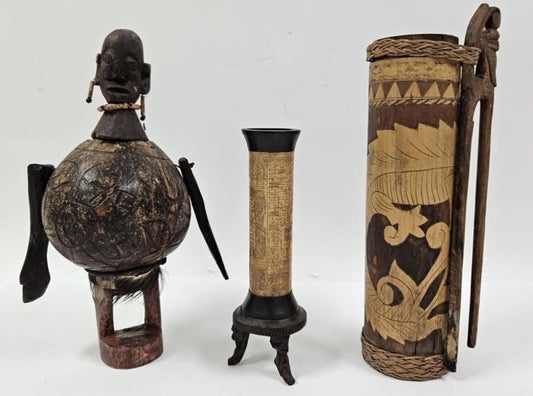 Wood Carved Tribal Items - Both African and Indonesian. Your choice!