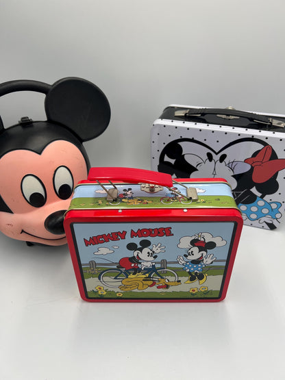 Vintage Aladdin Mickey Mouse Lunchbox with Thermos  Mickey Mouse Head Lunch Kit 80's Disney Thermos Combo Collectible - Sold Individually