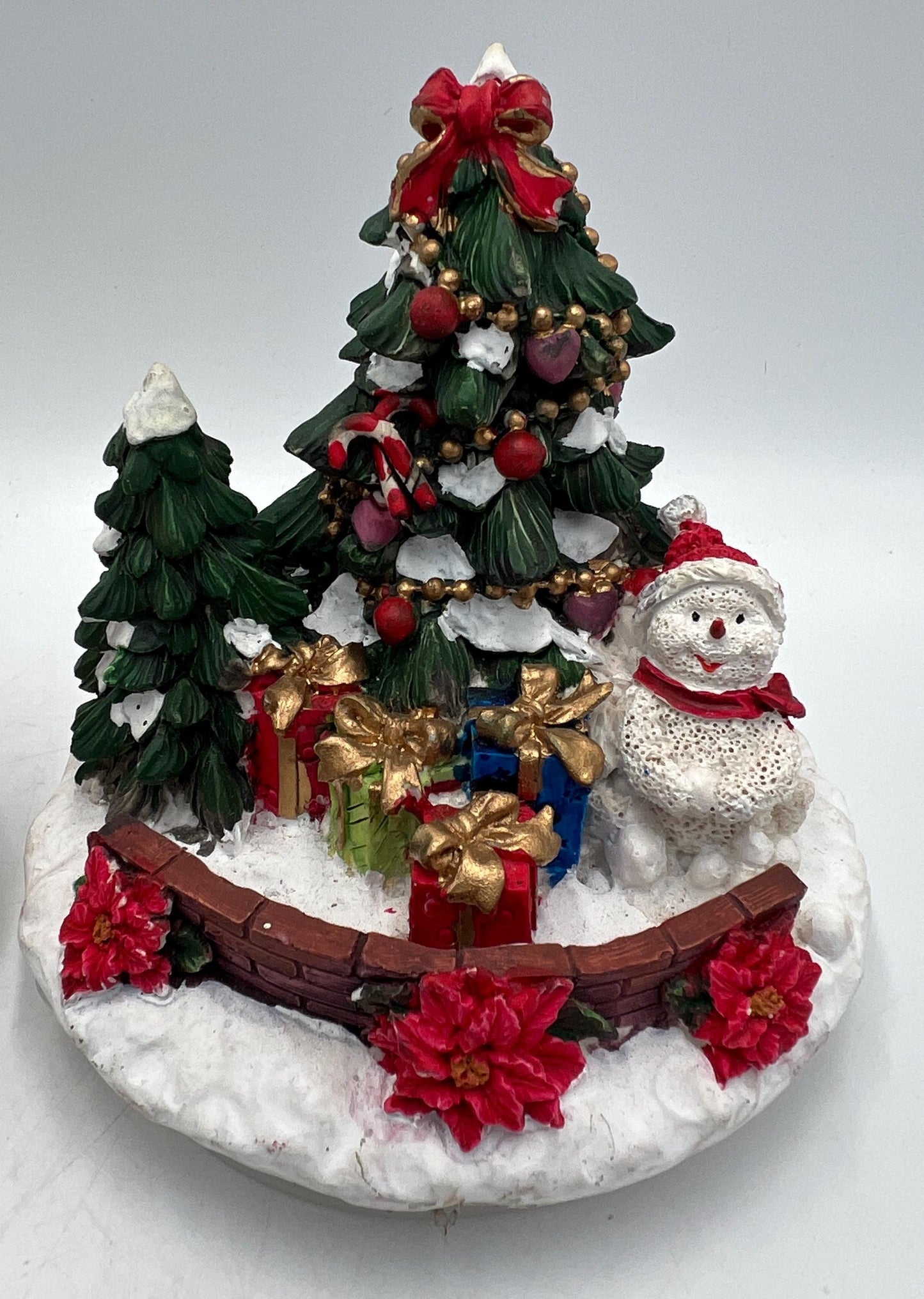 Candle Topper Gingerbread House and Christmas Tree / Snowman Candle-Lite Christmas Decor