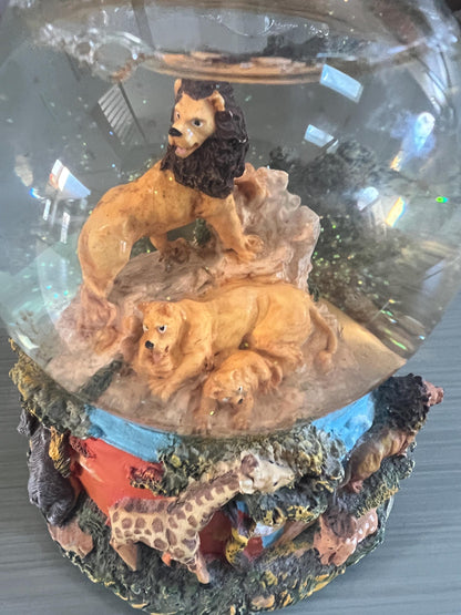 Born Free Music Box Snow Globe