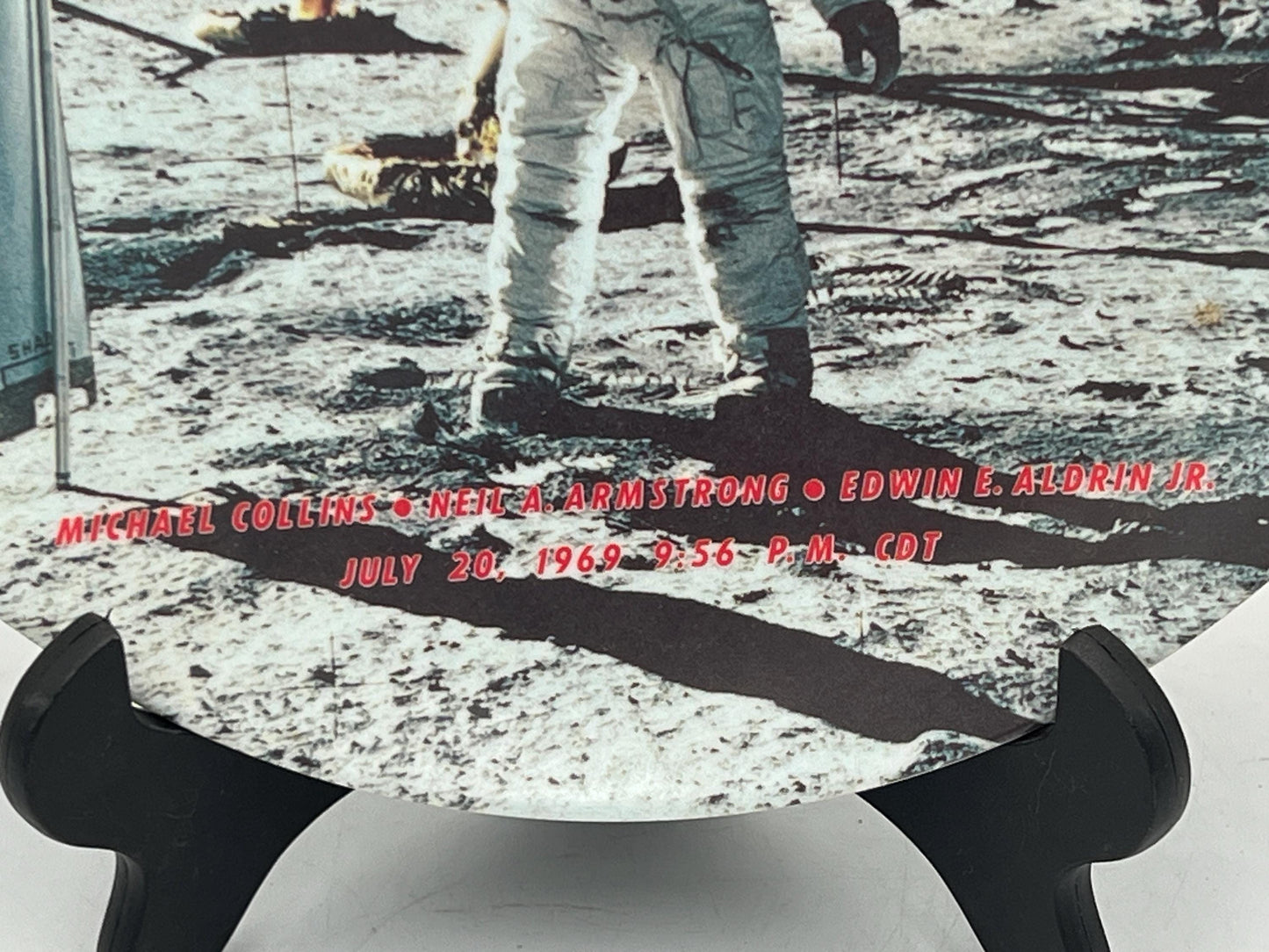 Vintage Plastic Plate Featuring the 1969 Nasa Moon Landing by Texas Ware