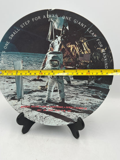 Vintage Plastic Plate Featuring the 1969 Nasa Moon Landing by Texas Ware
