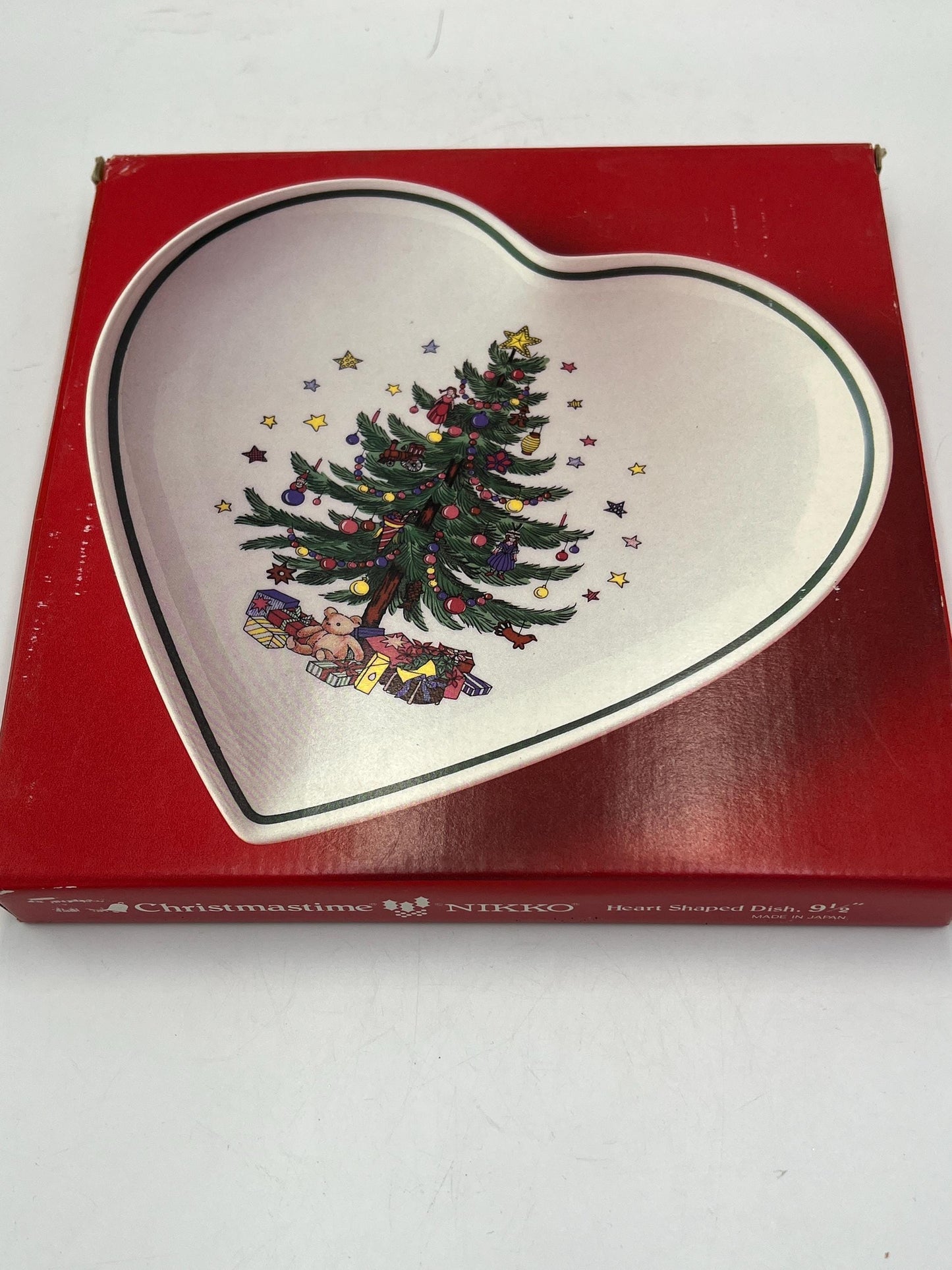 Christmastime Heart Dish by Nikko - Holiday Decor