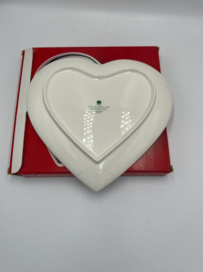 Christmastime Heart Dish by Nikko - Holiday Decor