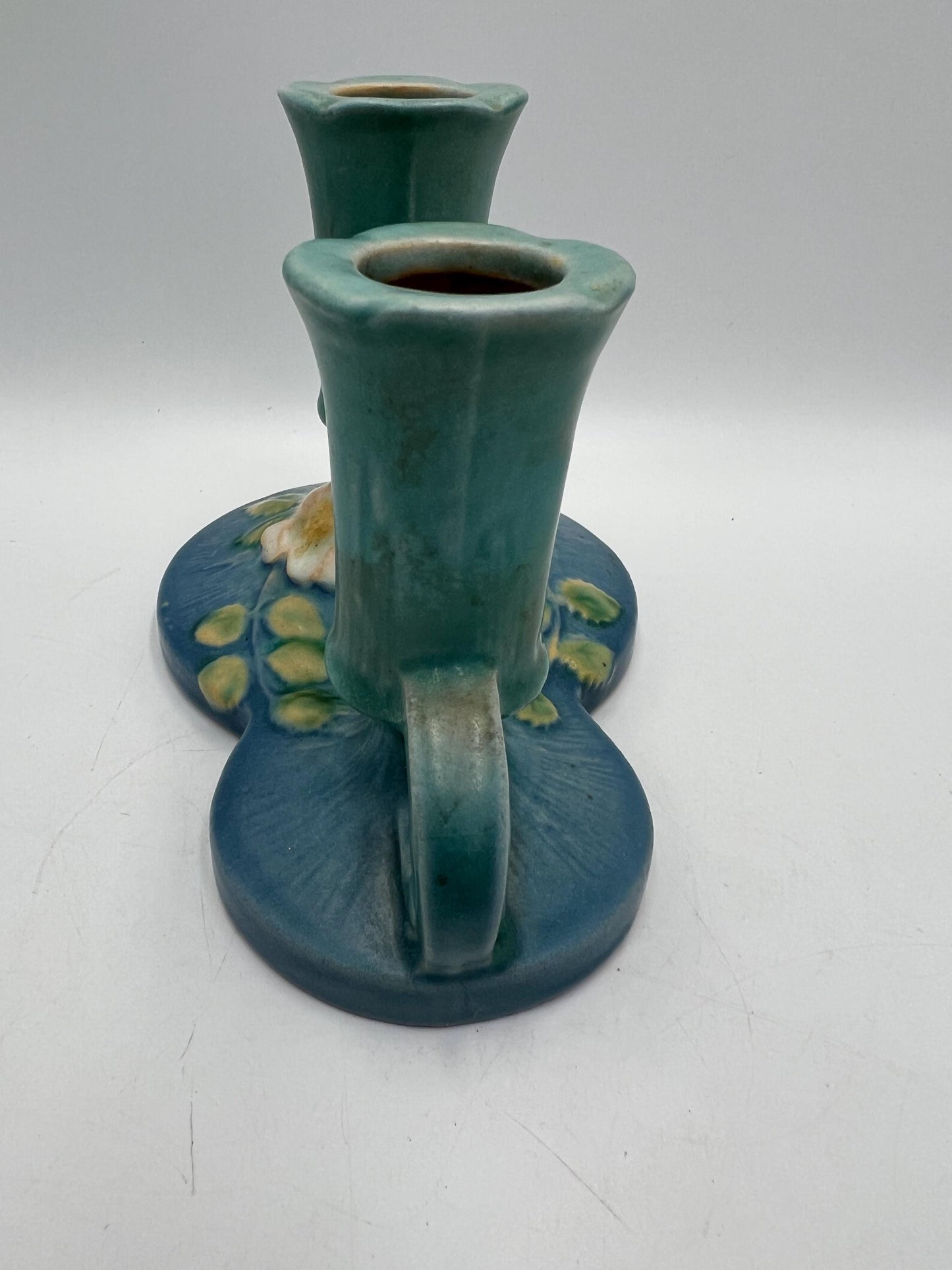 Roseville Blue Candlestick Holders Your Choice