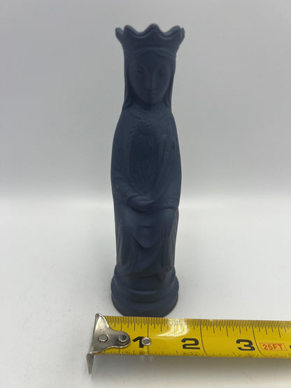 Wedgwood Jasperware Queen Figurine: Vintage Blue Basalt, 1972