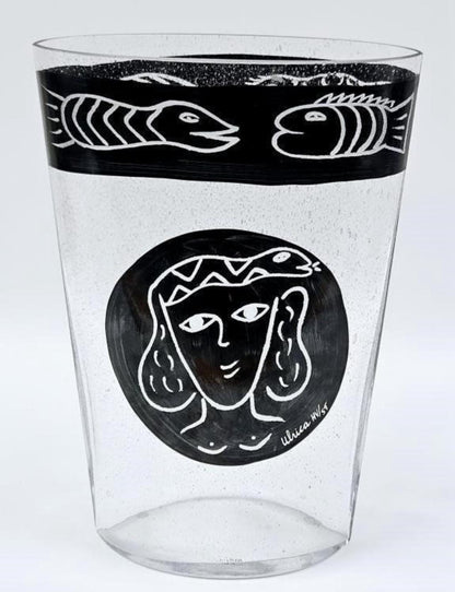 Kosta Boda Kaboka Vase: Hand Blown Swedish Art Glass (Ulrica Hydman Vallien)