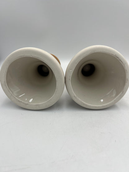 Ceramic Candlestick Holder Signed Art Pottery