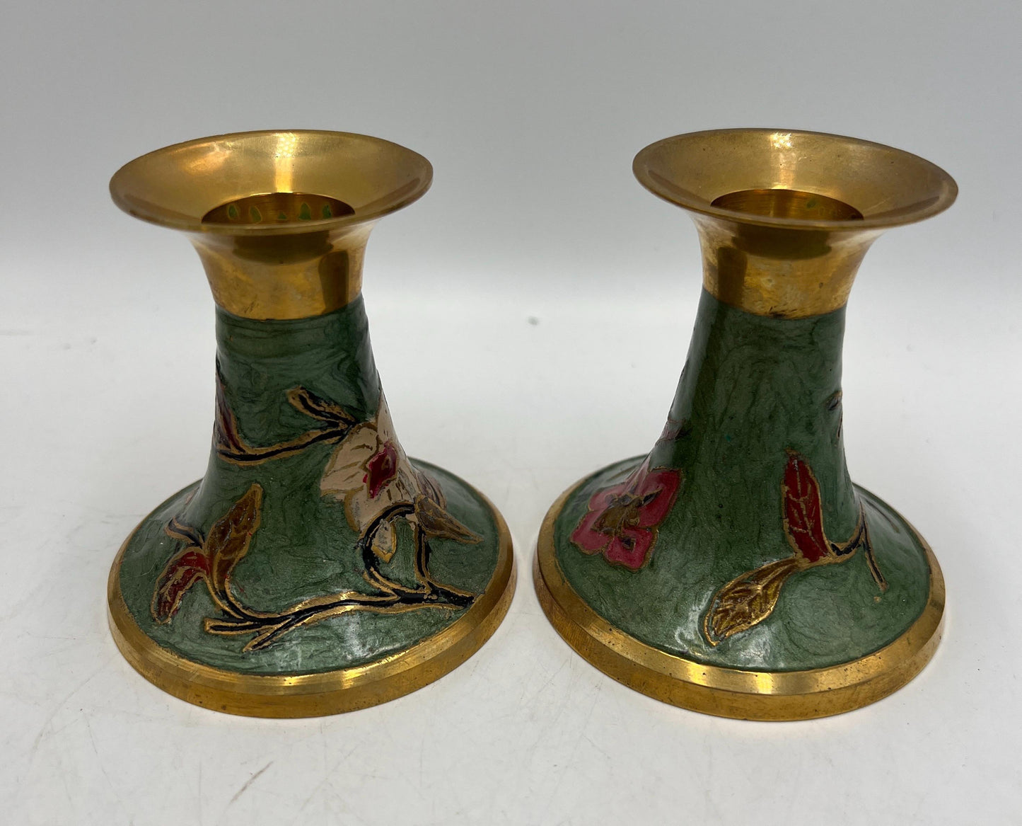 Ceramic Candlestick Holder Signed Art Pottery