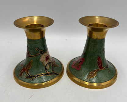 Ceramic Candlestick Holder Signed Art Pottery