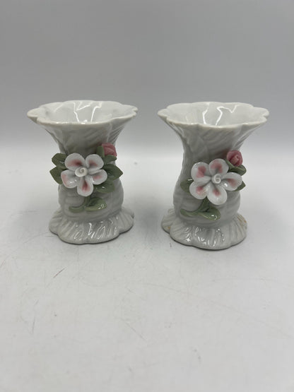 Ceramic Candlestick Holder Signed Art Pottery