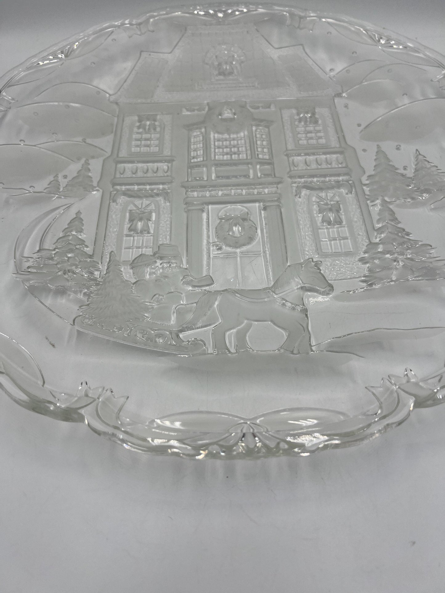 Vintage Winter Wonderland Hostess Plate 15" Mikasa in Box