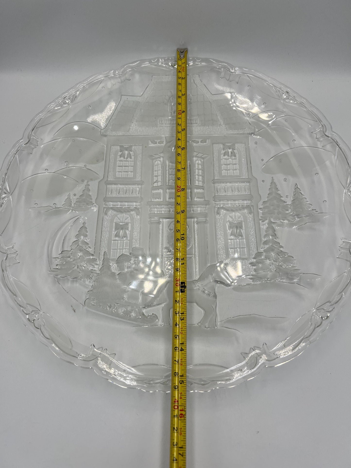 Vintage Winter Wonderland Hostess Plate 15" Mikasa in Box