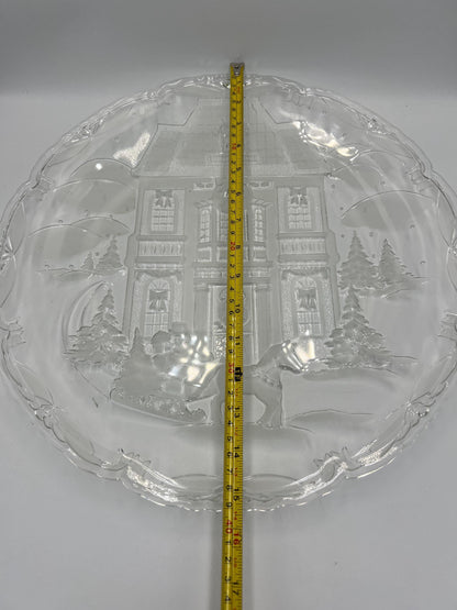 Vintage Winter Wonderland Hostess Plate 15" Mikasa in Box
