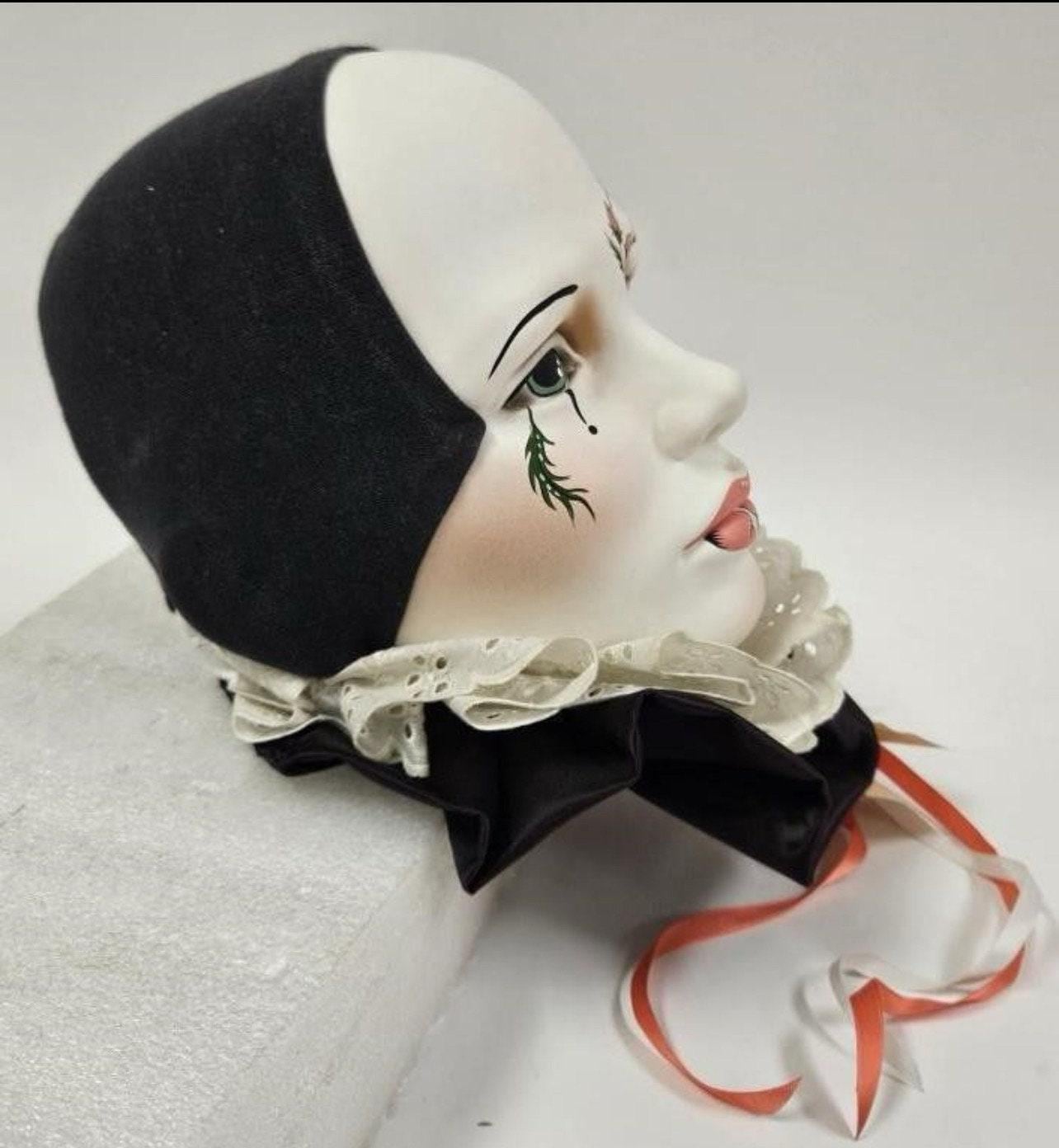 Dyan Nelson Ceramic Wall Mask - Nobody's Fool Harlequin Style