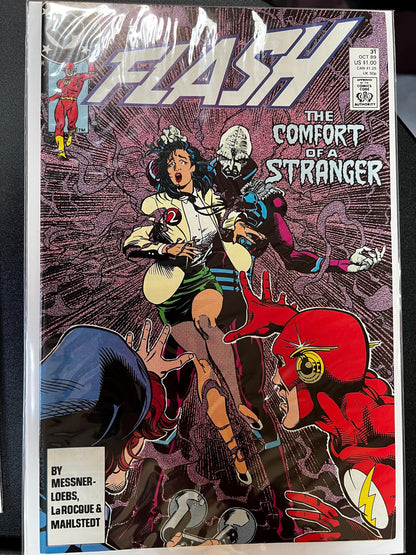 The Flash Comic Book Lot (10 Issues): Copper Age Wally West Collection