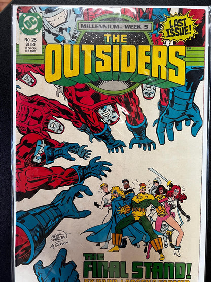 The Outsiders #28 Last Issue & Secret Origins #23: DC Comics Lot (1988)