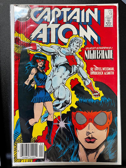 Captain Atom Comic Book Lot (7 Issues): DC Copper Age, Firestorm, Plastique Cover