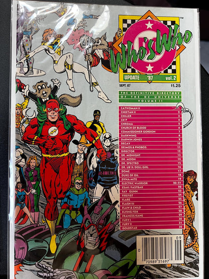 Who's Who DC Comics Update '87: Copper Age Encyclopedia, Character Bios