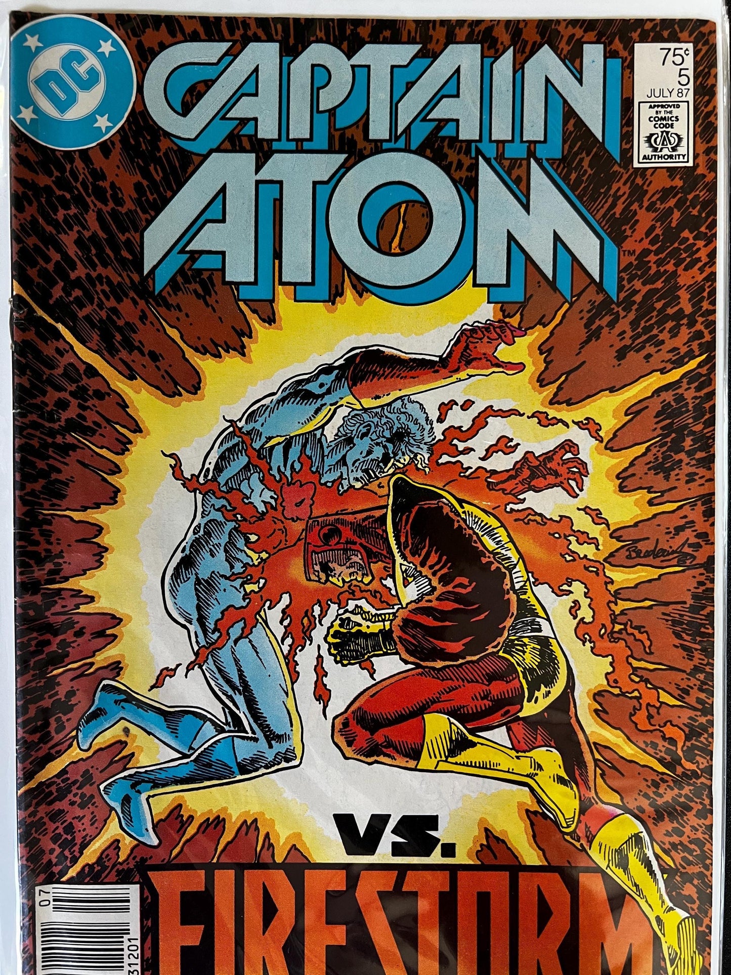 Captain Atom Comic Book Lot (7 Issues): DC Copper Age, Firestorm, Plastique Cover