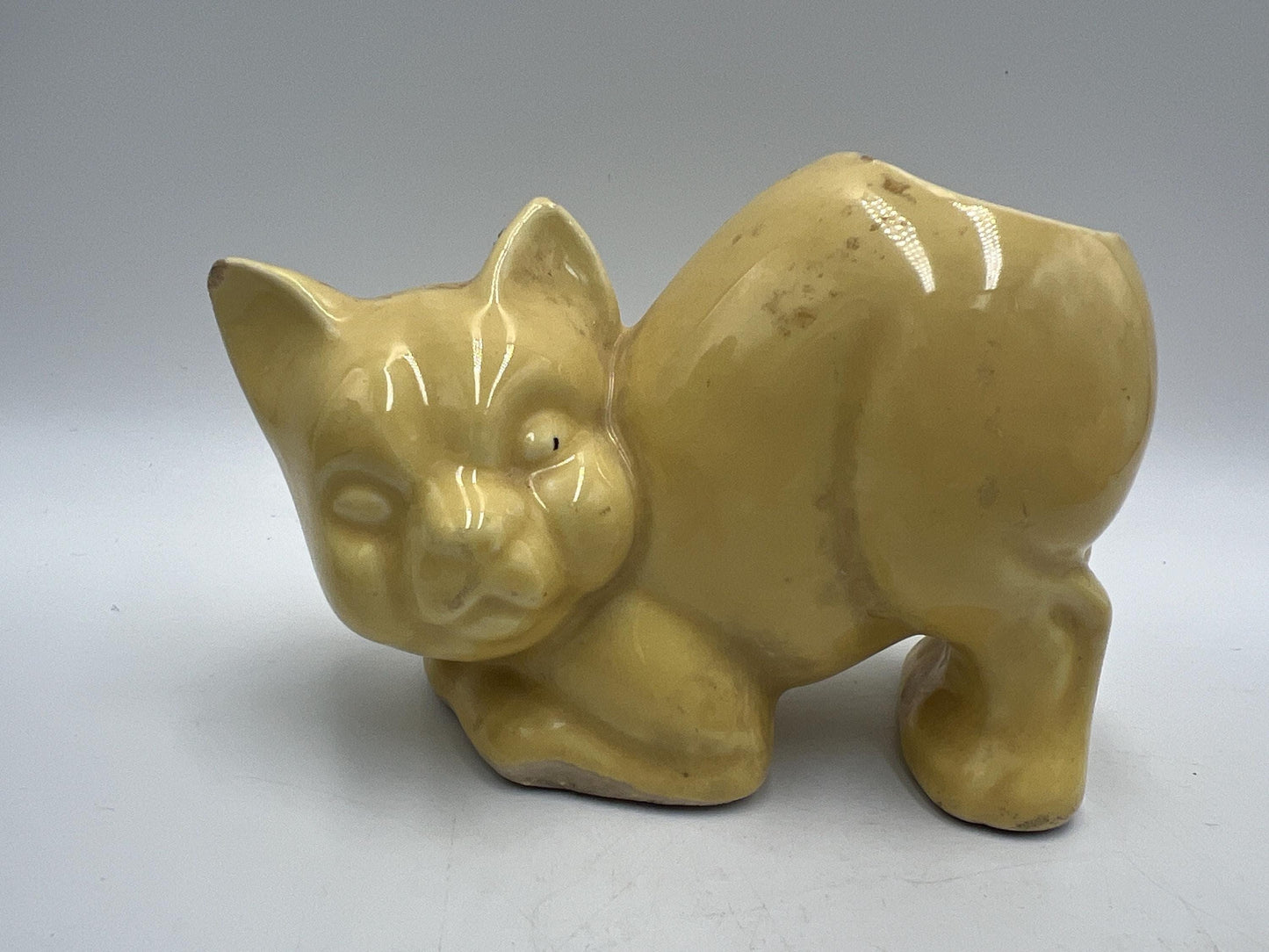 Vintage Cat Planters and Mini Bottles (Blue, Pink, Yellow, 3-4in)