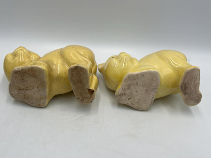 Vintage Cat Planters and Mini Bottles (Blue, Pink, Yellow, 3-4in)