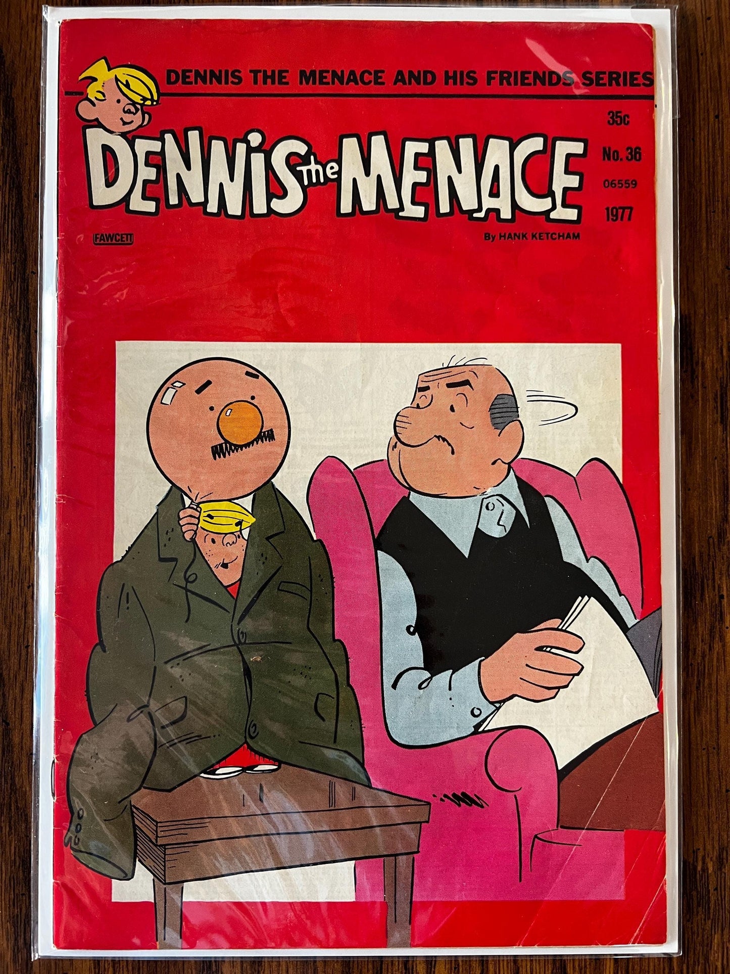 Vintage Dennis the Menace Comic Book Lot: 1977 Fawcett Bronze Age Humor