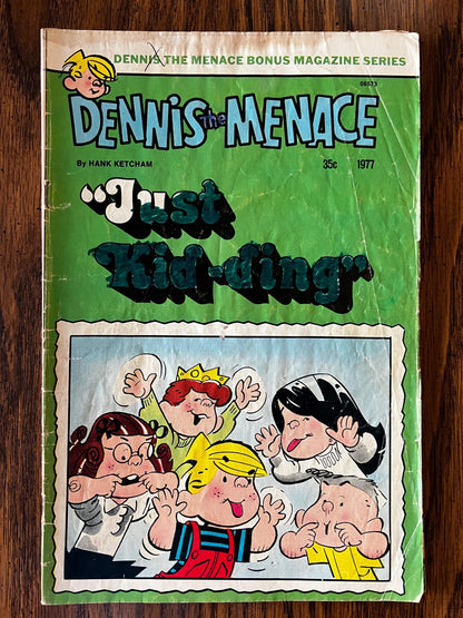 Vintage Dennis the Menace Comic Book Lot: 1977 Fawcett Bronze Age Humor