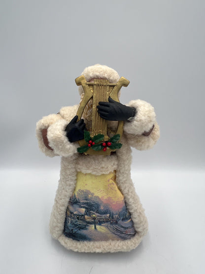 Thomas Kinkade Santa Figurine - Old World Village, 9 Inch