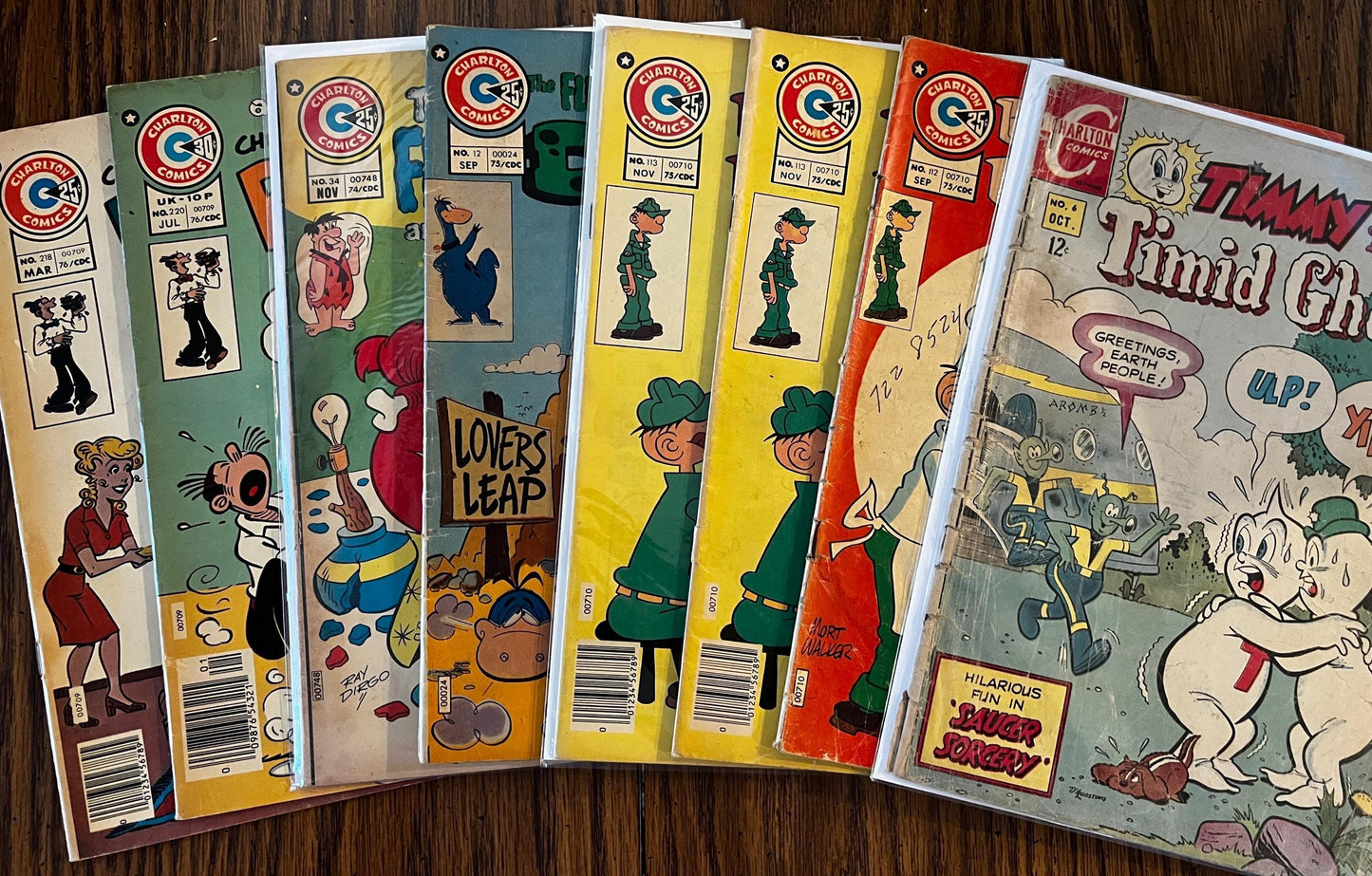 Vintage Charlton Comics Lot: Blondie, Flintstones, Beetle Bailey