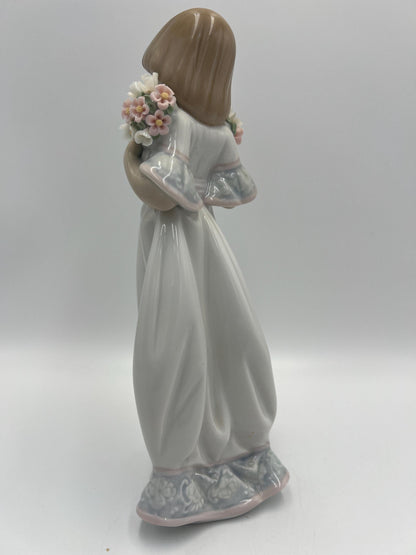 Lladro Porcelain Figurines - Spring Girl, Lucky in Love, Dove Ornament