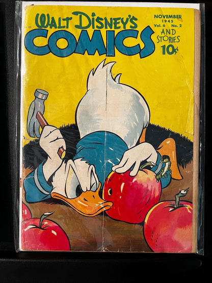 Vintage Walt Disney's Comics & Stories Lot (6 Issues, 1945-1949 Dell) Donald Duck, Mickey Mouse Golden Age Disney Comics