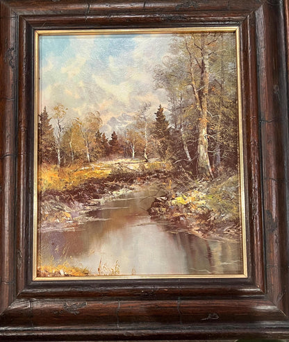 Framed Paintings from Turner Accessories  - 'Emblems of Peace' still life and 'Sylvan Solitude' landscape