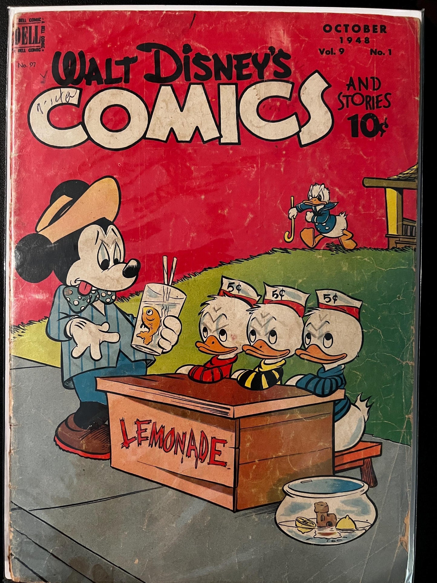 Vintage Walt Disney's Comics & Stories Lot (6 Issues, 1945-1949 Dell) Donald Duck, Mickey Mouse Golden Age Disney Comics