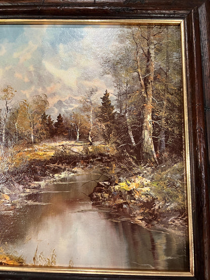Framed Paintings from Turner Accessories  - 'Emblems of Peace' still life and 'Sylvan Solitude' landscape